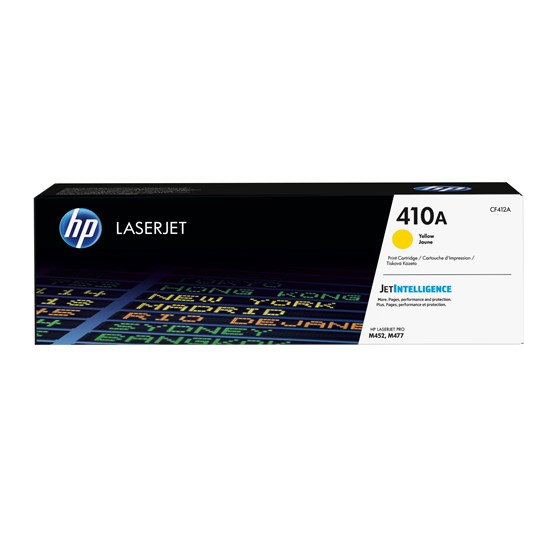 Toner HP Color LaserJet 410A Yellow P/N: CF412A 