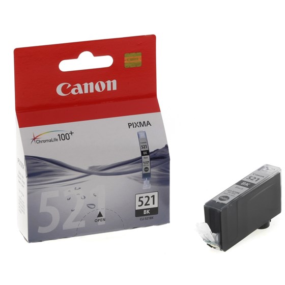 Tinta Canon 521Bk Black P/N: CLI-521Bk 