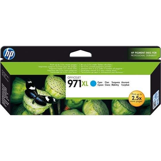Tinta HP No.971XL Cyan P/N: CN626AE