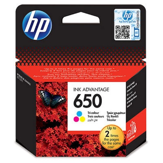Tinta HP No.650 TriColor P/N: CZ102AE