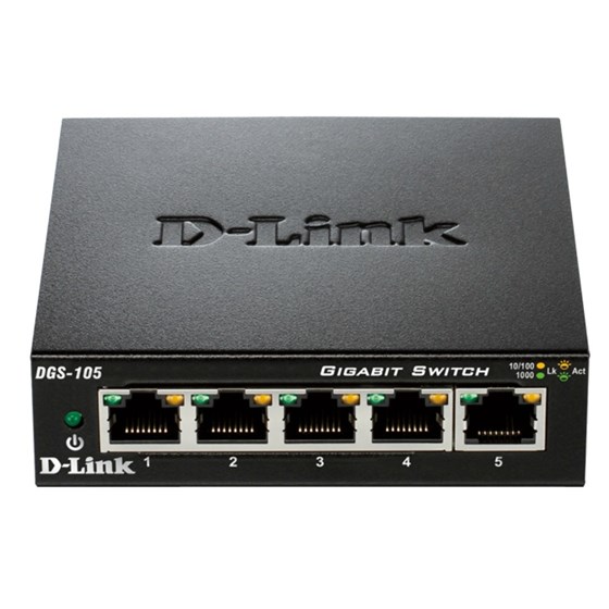 D-Link Switch 5-port 10/100/1000Mbps P/N: DGS-105/E