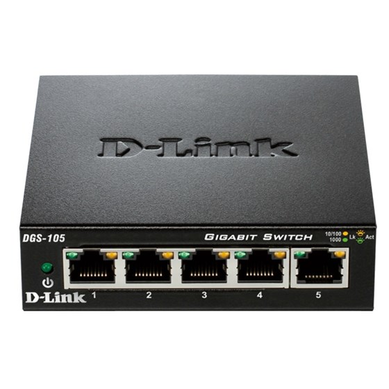 D-Link Switch 5-port 10/100/1000Mbps P/N: DGS-105/E 