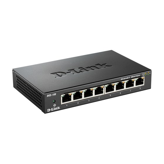 D-Link Switch 8-port 10/100/1000Mbps P/N: DGS-108/E 
