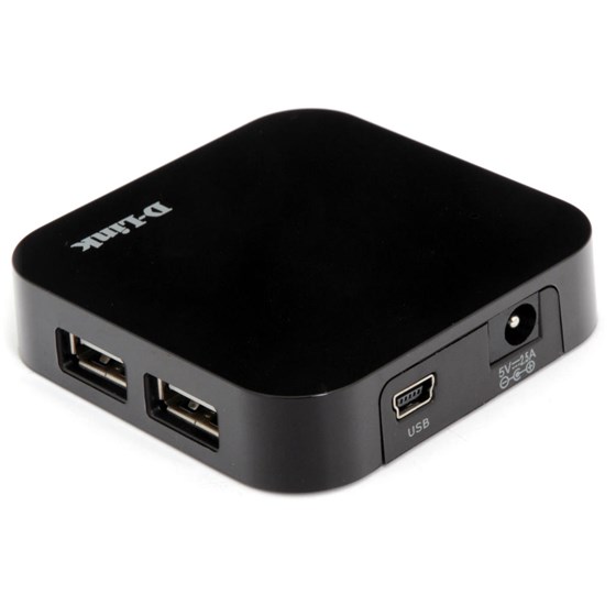 D-Link HUB USB 2.0 4-port + AC Power Supply P/N: DUB-H4/E 