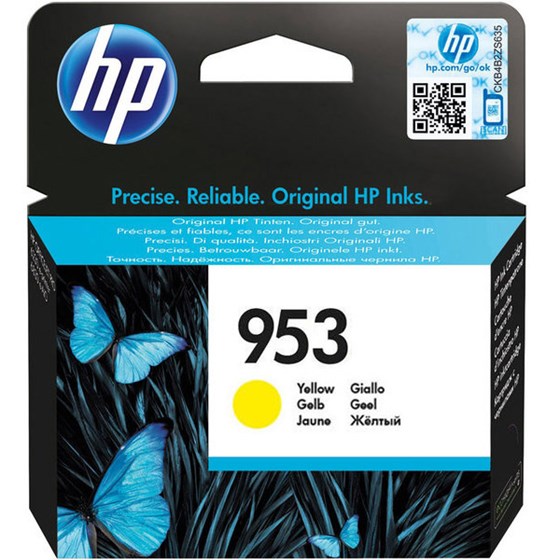 Tinta HP 953 Yellow P/N: F6U14AE 