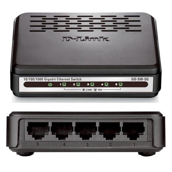 D-Link Switch 5-port 10/100/1000Mbps P/N: GO-SW-5G/E