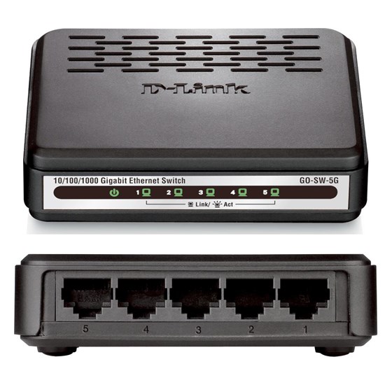 D-Link Switch 5-port 10/100/1000Mbps P/N: GO-SW-5G/E 