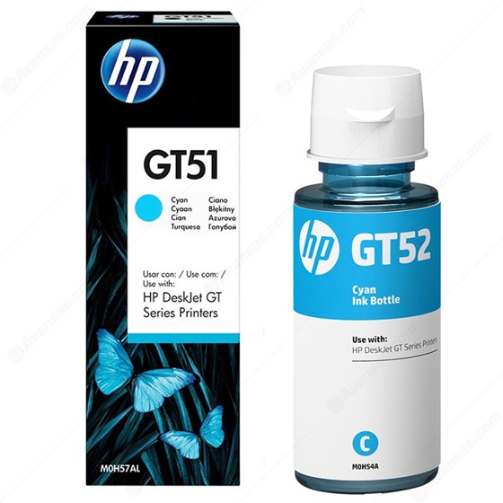 Tinta HP GT52 Cyan P/N: M0H54AE 