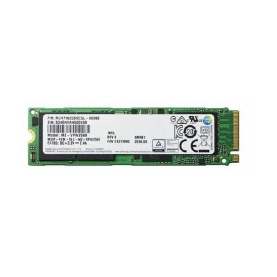 ssd 256gb samsung sm961 m 2 2280 nvme x4 ciscenje zaliha p n mzvpw256hegl
