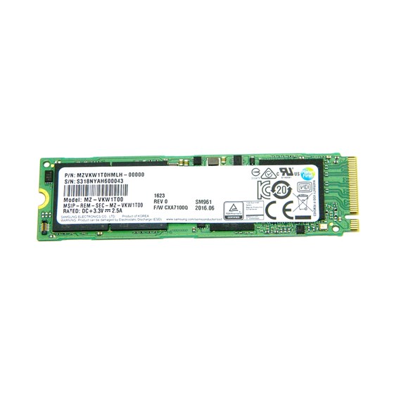 SSD 128GB Samsung SM961 M.2 2280 NVMe P/N: MZVPW128HEGM