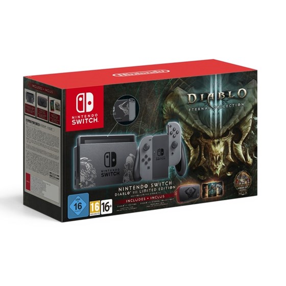 Nintendo Switch Console - Grey Joy-Con + Diablo III Limited Edition P/N: NSCGDIA3LEBUN