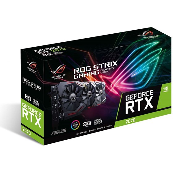 Grafička kartica VGA ASUS nVidia GeForce RTX2070 Strix 8GB GDDR6 2xDisplayPort 2xHDMI 1xUSB Type-C P/N: 0902429