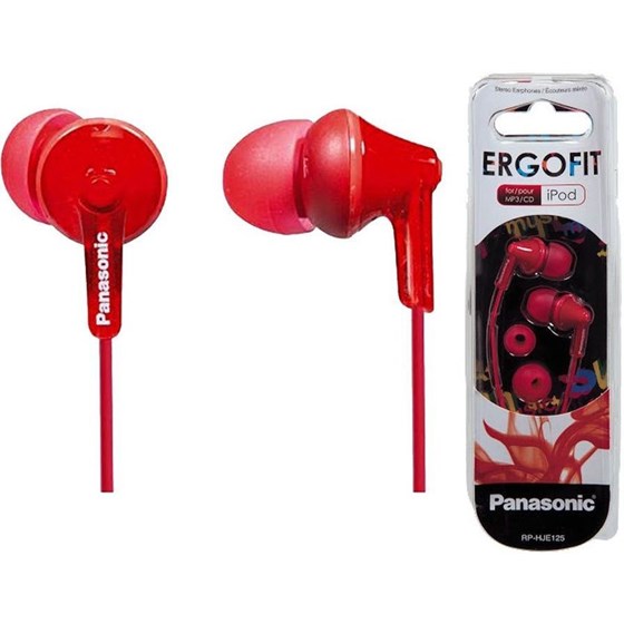Slušalice Panasonic RP-HJE125E-R crvene P/N: RP-HJE125E-R 