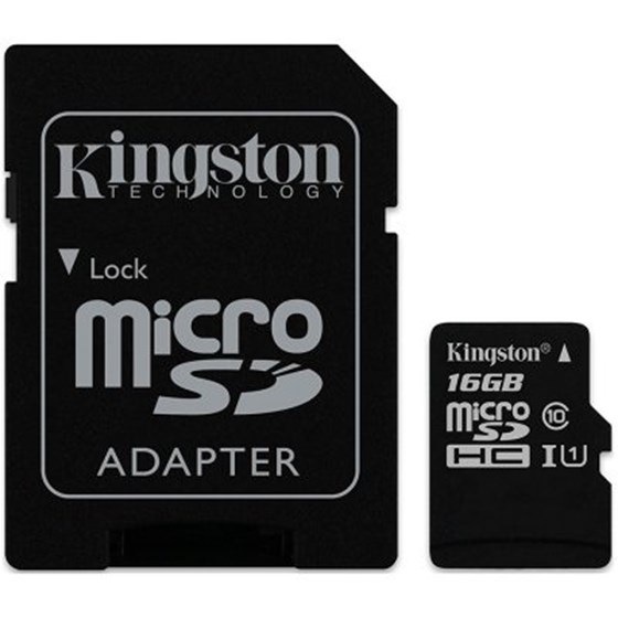 Memorija microSDHC 16GB Kingston UHS-I Class 10 + adapter P/N: SDCS/16GB