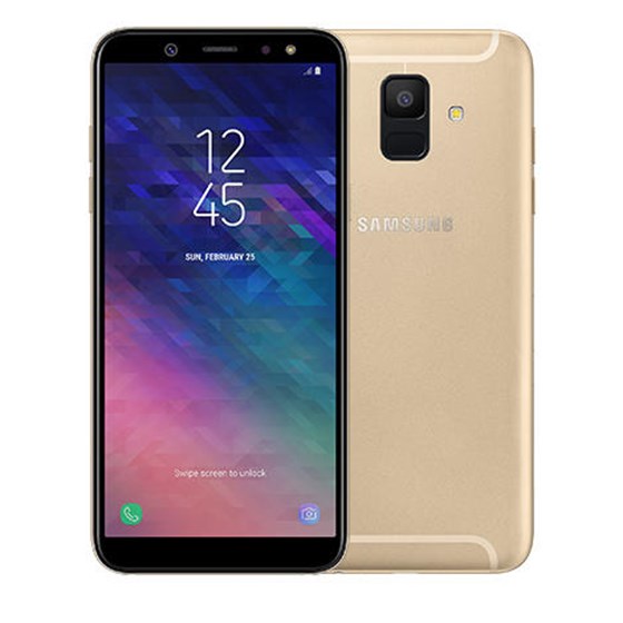 Smartphone Samsung Galaxy A6 2018 Gold DS Exynos 7870 Octa-core 1.60GHz 3GB 32GB 5.6" Android 8.0 3G 4G NFC WiFi Bluetooth 4.2 P/N: SM-A600FZDNSEE