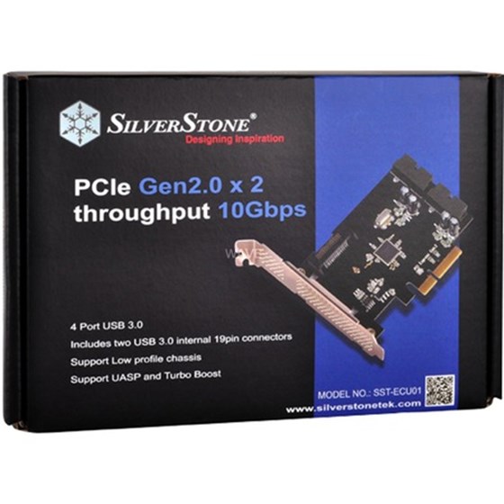 Adapter Silverstone PCIe 4x USB 3.0 interni (ČIŠĆENJE ZALIHA) P/N: SST-ECU01