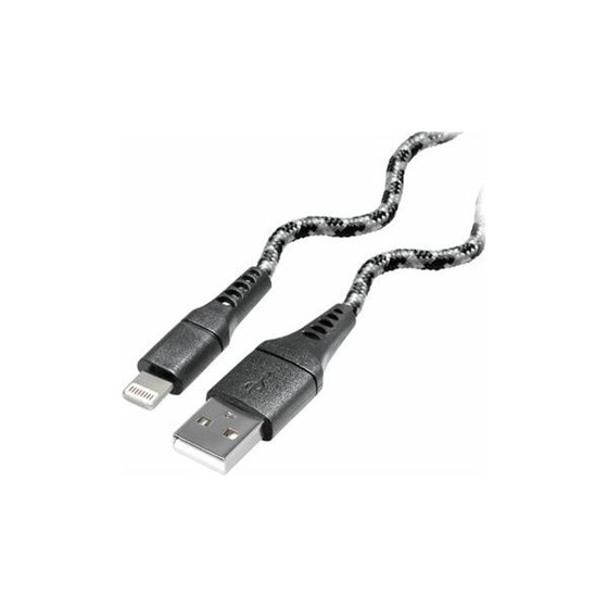 Kabel USB Type-A M - Lightning  1.0m braided crni P/N: TRN-C525-1S 