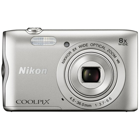 DF Nikon Coolpix A300 Silver 20.1MP 2.7" LCD 8x OZ P/N: VNA960E1