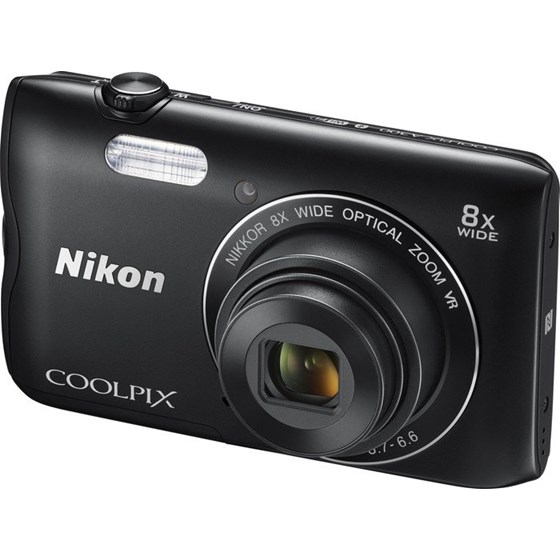 DF Nikon Coolpix A300 Black 20.1MP 2.7" LCD 8x OZ P/N: VNA961E1