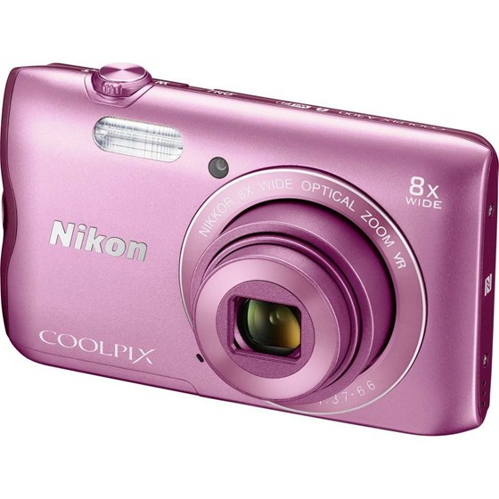 DF Nikon Coolpix A300 Pink 20.1MP 2.7" LCD 8x OZ P/N: VNA962E1