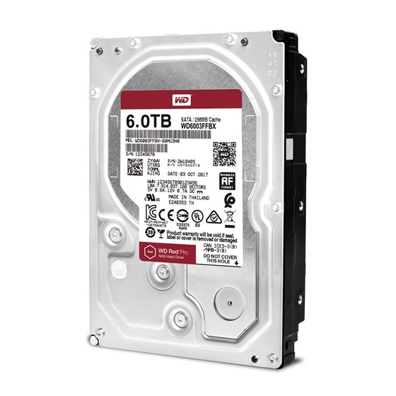 HDD 6TB Western Digital Red Pro 3.5" SATA 3 7200rpm 128MB P/N: WD6003FFBX