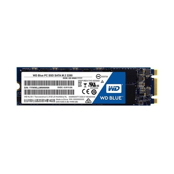 SSD 500GB Western Digital Blue M.2 2280 P/N: WDS500G2B0B