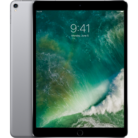 Tablet Apple iPad Pro Wi-Fi + Cellular A10X 64GB iOS 10 10.5'' LED Retina Multi-Touch Space Gray P/N: mqey2hc/a