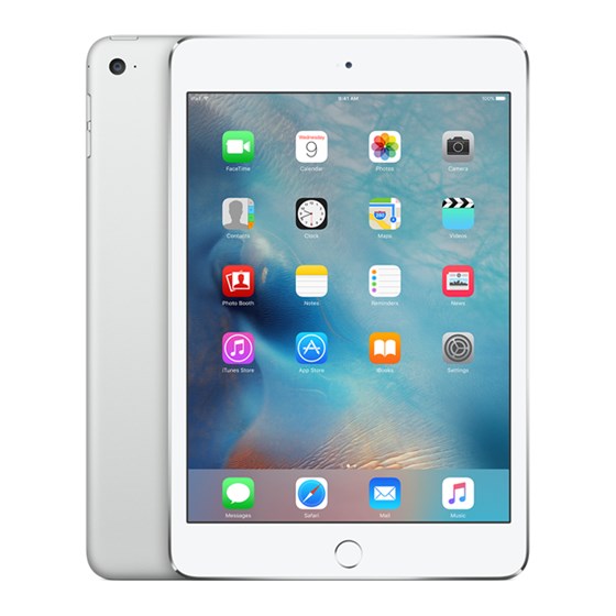 Tablet Apple iPad mini 4 Wi-Fi A8 1.50GHz 128GB iOS 9 7.9'' IPS LED Multi-Touch Silver P/N: mk9p2hc/a