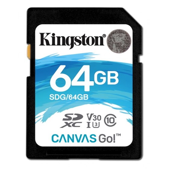 Memorija SDHC 64GB Kingston Canvas Go! PN: SDG/64GB 