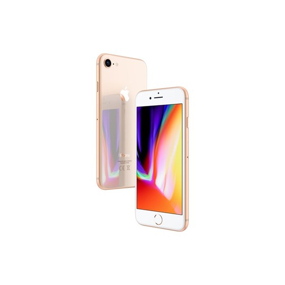 Smartphone Apple iPhone 8 Gold A11 Bionic Hexa Core 2GB 256GB 4.7" iOS 11 3G 4G WiFi Bluetooth 5.0 P/N: mq7e2cn/a