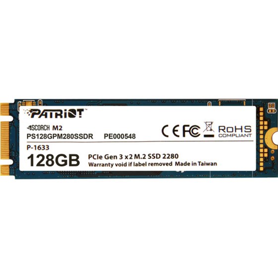 SSD 128GB Patriot Scorch M.2 NVMe P/N: pat-sc2280-128gb