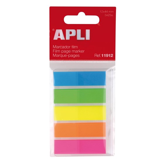 Blok Apli zastavice fluorescentne 12x45mm 25/5 25L 11912