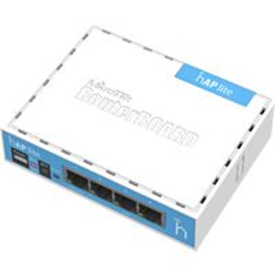Mikrotik hAP lite, RB941-2nD, 2.4GHz AP, 32MB RAM, 4×LAN, RouterOS L4