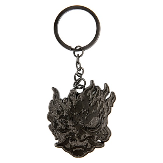 JINX CYBERPUNK 2077 CHROME DEMON METAL KEYCHAIN CHROME
