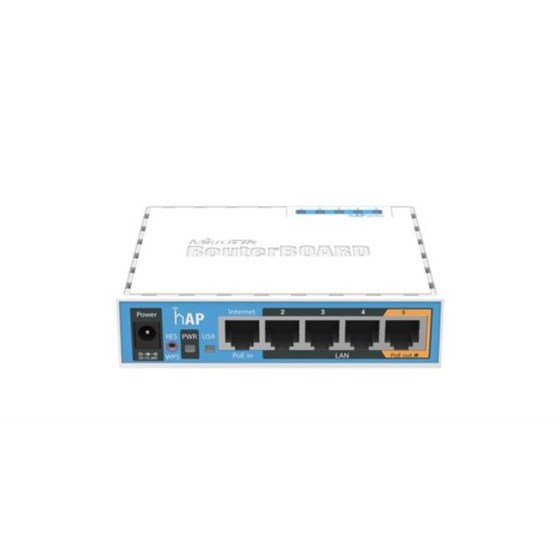 Mikrotik hAP ac lite, Dual-Concurrent 2.4/5GHz AP, 802.11ac, Five Ethernet ports, PoE-out on port 5, USB for 3G/4G support, MIK-HAP AC LITE
