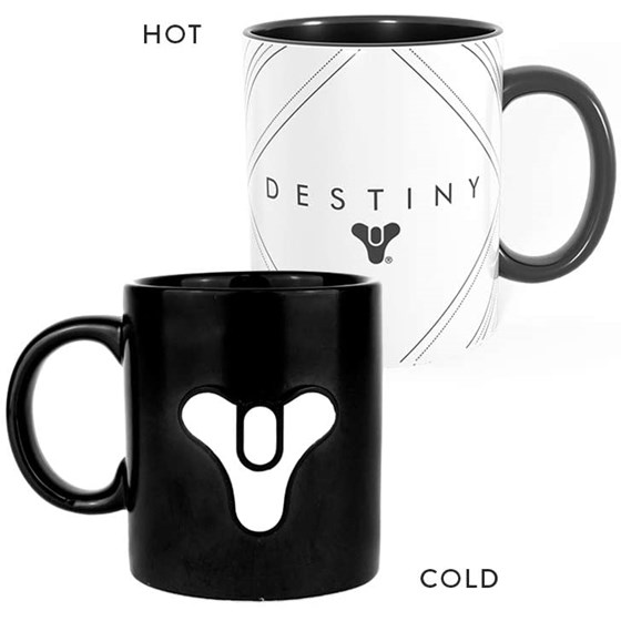 MERCHANDISE OFFICIAL TRICORN DESTINY METAL BADGE HEAT MUG