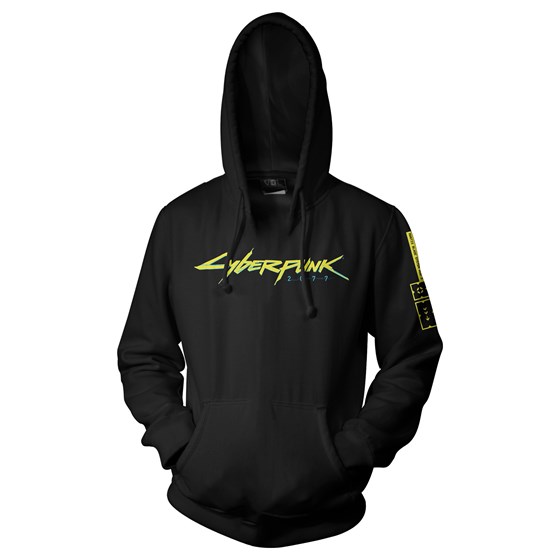 JINX CYBERPUNK 2077 LOGO PULLOVER HOODIE 2X LARGE BLACK