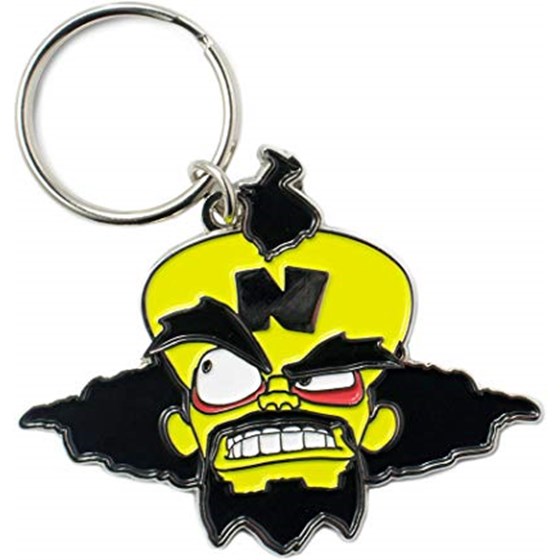 MERCHANDISE OFFICIAL CRASH BANDICOOT DR NEO CORTEX KEYRING  NUMSKULL