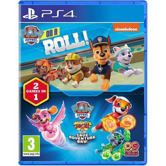 PS4 PAW PATROL ON A ROLL+PAW PATROL MIGHTY PUPS COMPILATION