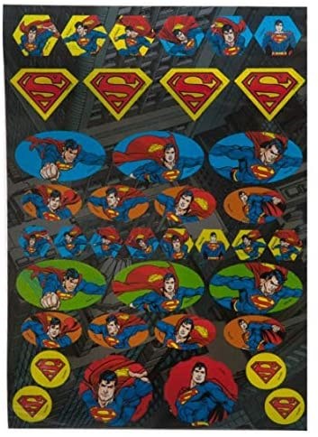 SUPERMAN LARGE STICKER SHEET DC COMICS