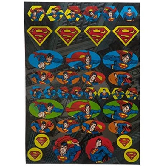 SUPERMAN LARGE STICKER SHEET DC COMICS