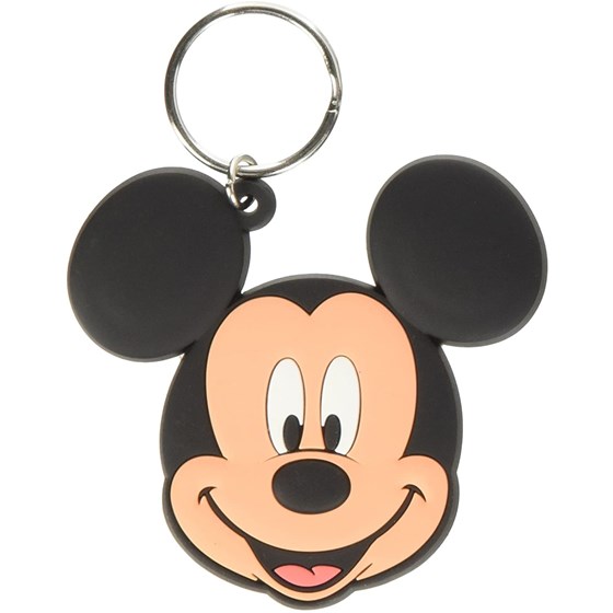 PYRAMID MICKEY MOUSE (HEAD) RUBBER KEYCHAIN