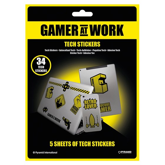 PYRAMID GAMER AT WORK TECH STICKERS