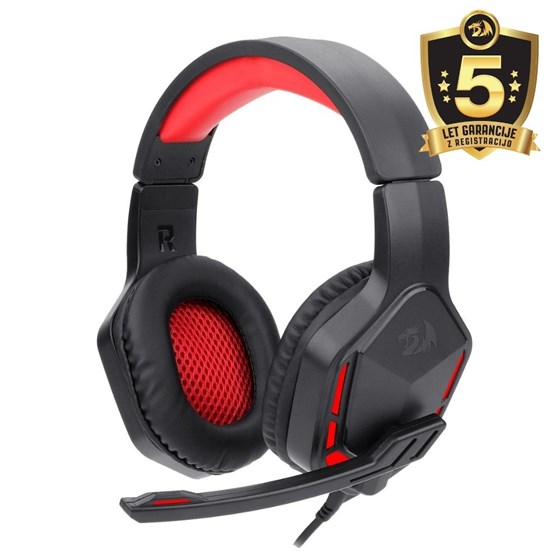 HEADSET - REDRAGON THEMIS H220, RED LED BACKLIGHT