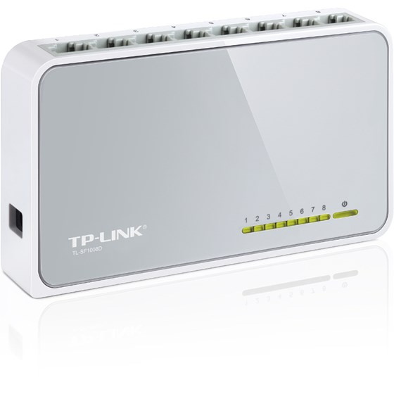 TP-Link TL-SF1008D, 8-Port 10/100Mbps Desktop Switch 