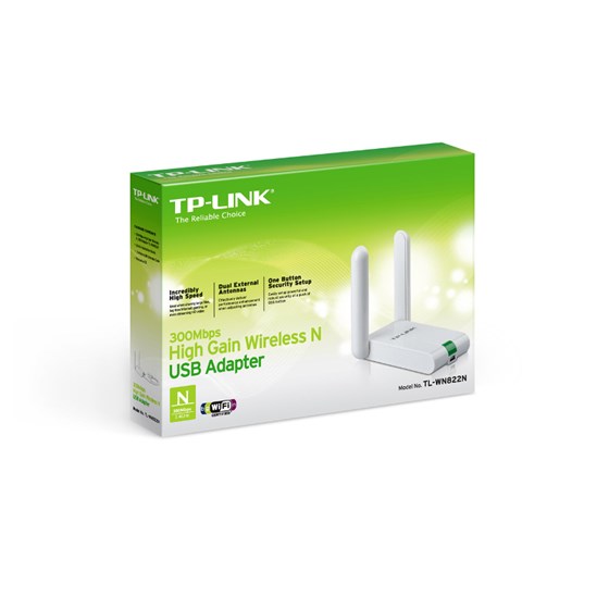 TP-Link TL-WN822N, 300Mbps High Gain Wireless USB adapter