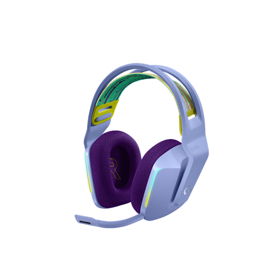 Logitech G733 gaming slušalice s mikrofonom, lilac