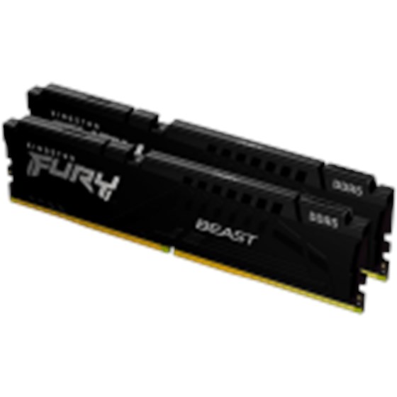 Memorija Kingston DRAM 32GB 6000MHz DDR5 CL40 DIMM (Kit of 2) FURY Beast Black 740617325690 EAN: 740617325690 PN:  KF560C40BBK2-32