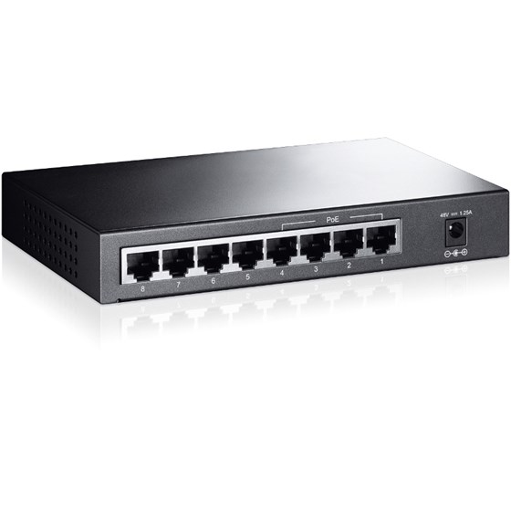 TP-Link TL-SF1008P, 8-Port 10/100Mbps Desktop Switch with 4-Port PoE+