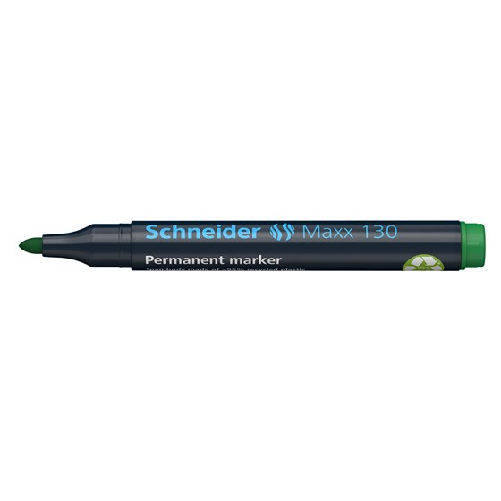Flomaster Schneider, permanent marker, Maxx 130, 1-3 mm, zeleni